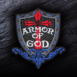 Patch thermocollant / Velcro brodé Armor of God Cosplay
